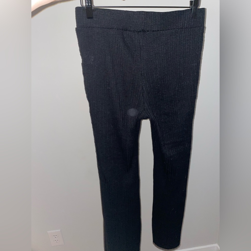 Black Stretchy Knitted Pants